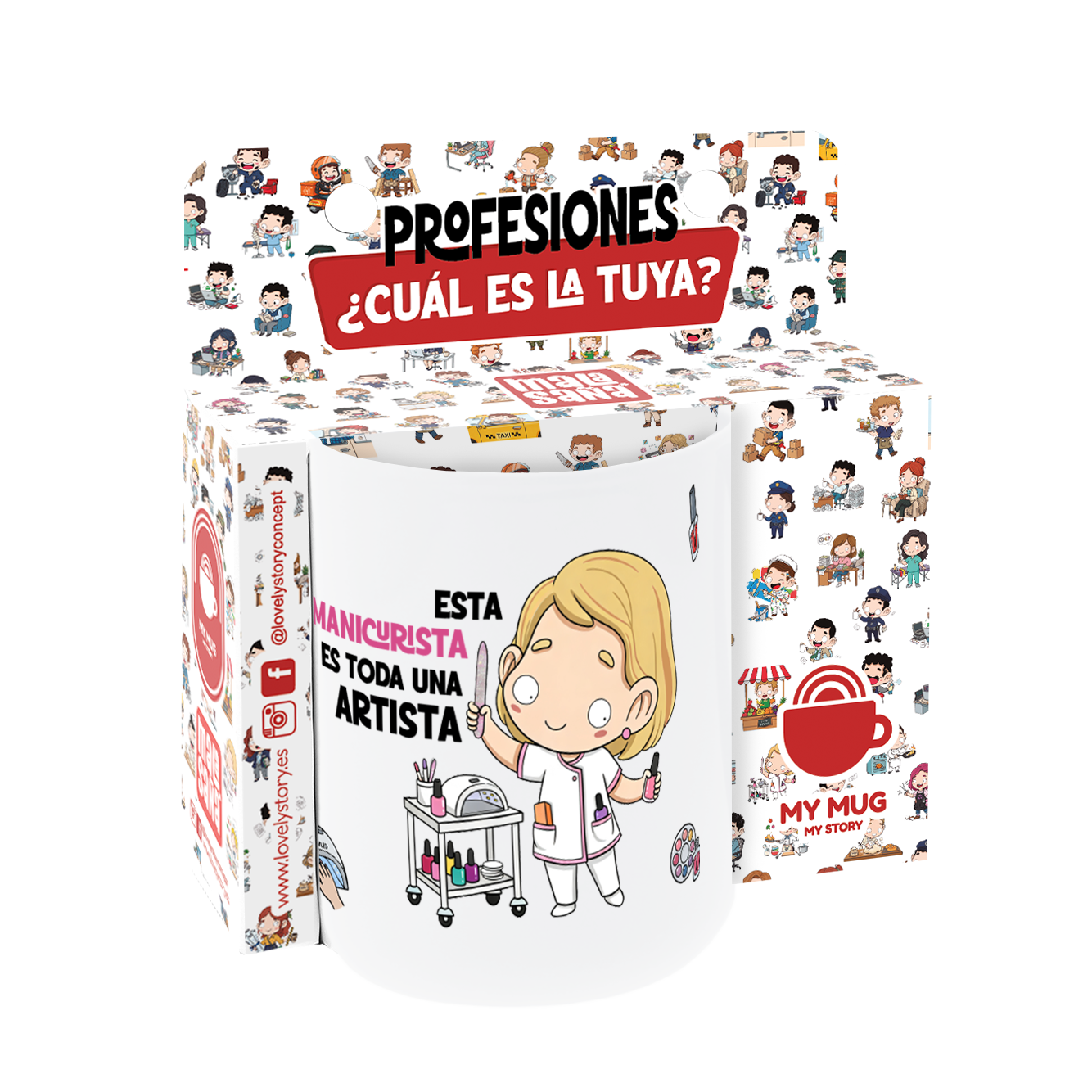 Taza de Cerámica – Manicurista | Malasaña