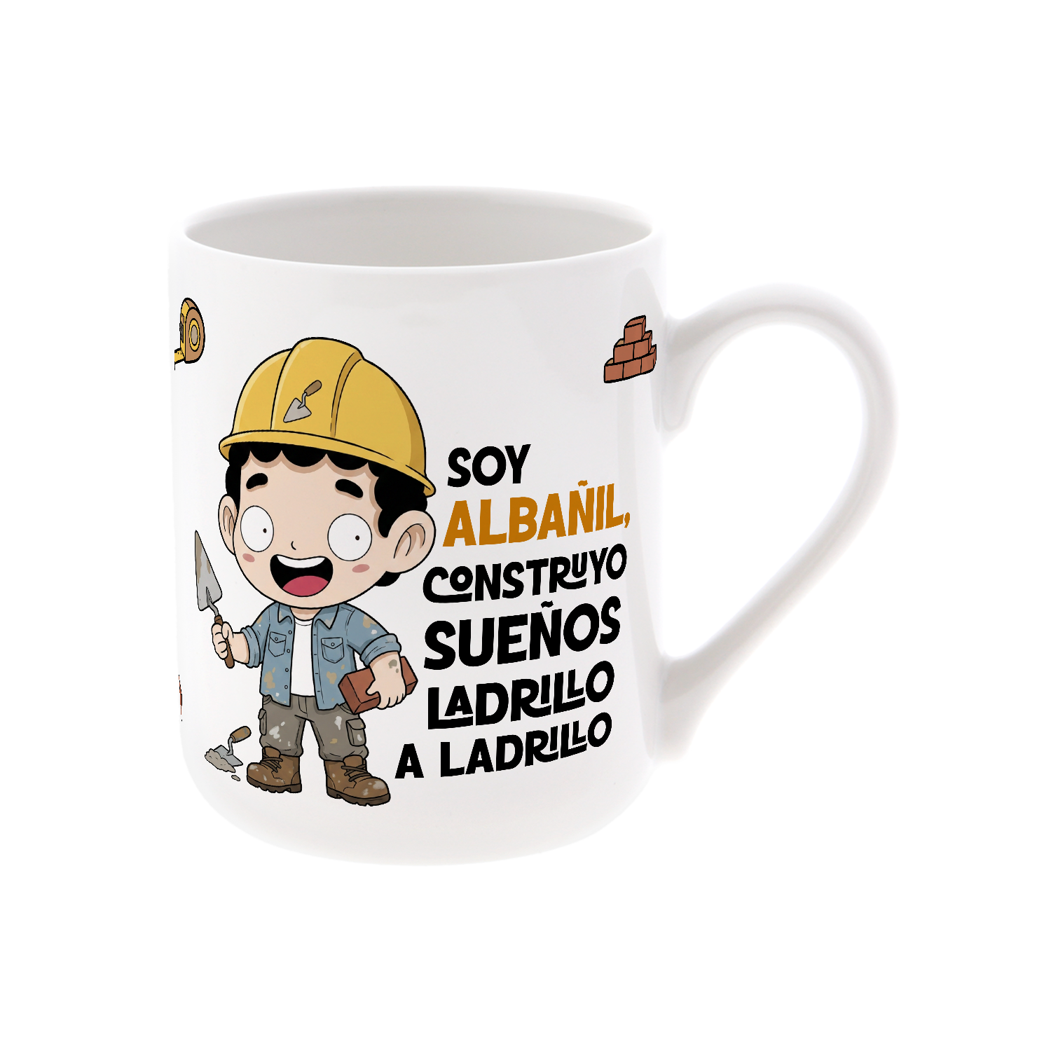 Taza de Cerámica – Albañil | Malasaña