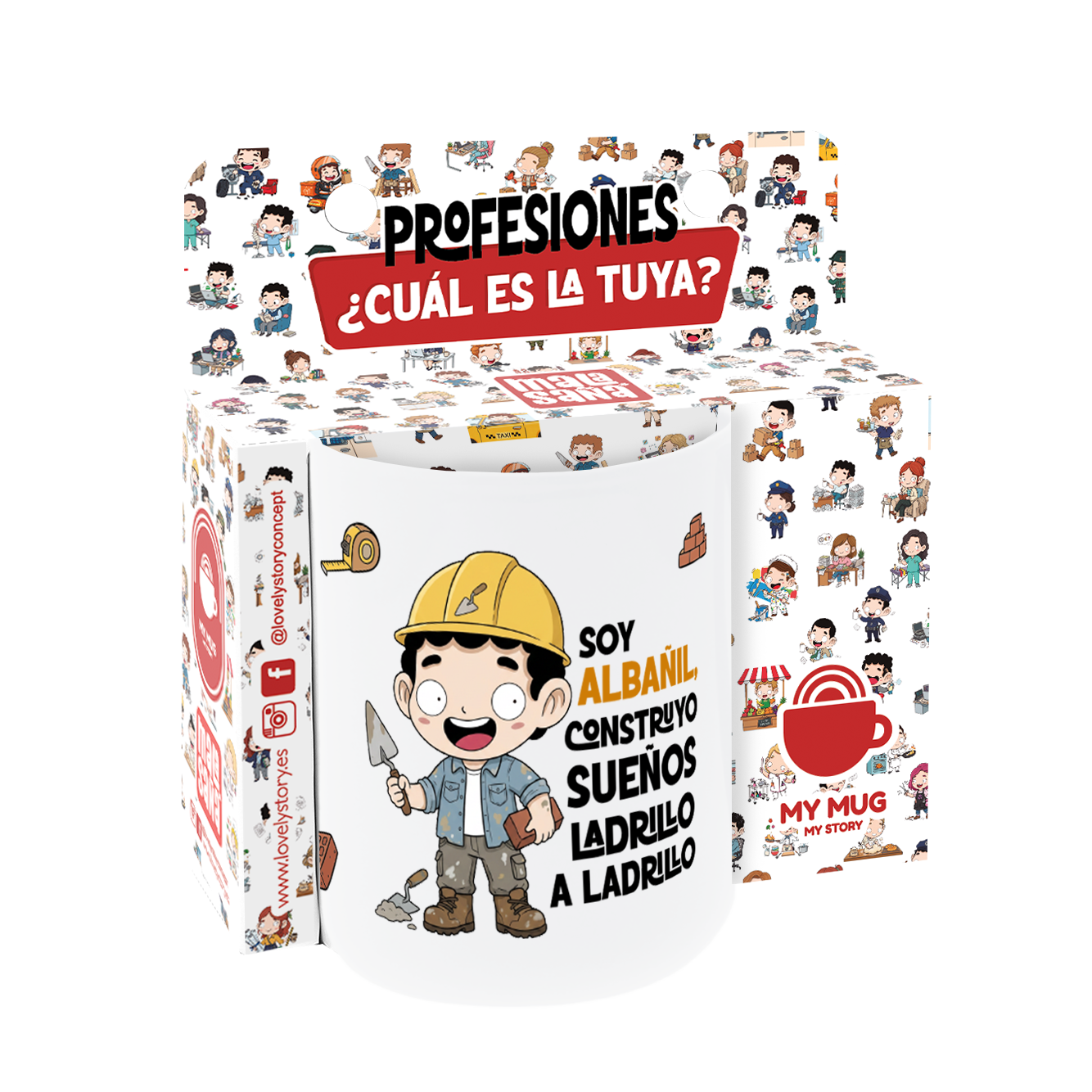 Taza de Cerámica – Albañil | Malasaña