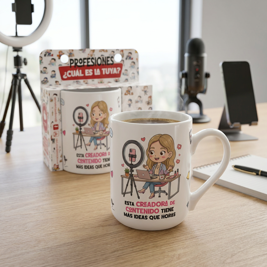 Taza de Cerámica – Creadora de Contenido | Malasaña