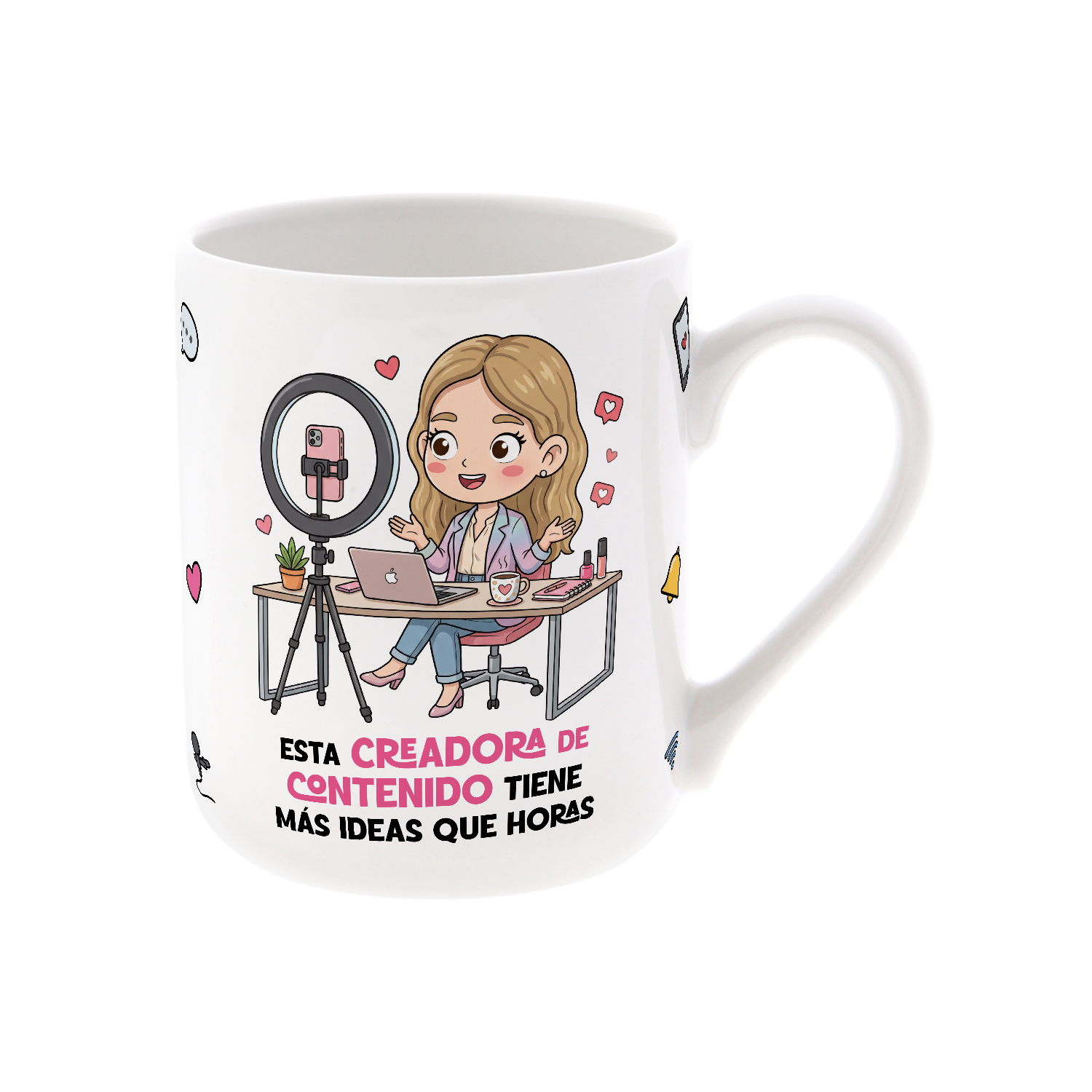 Taza de Cerámica – Creadora de Contenido | Malasaña