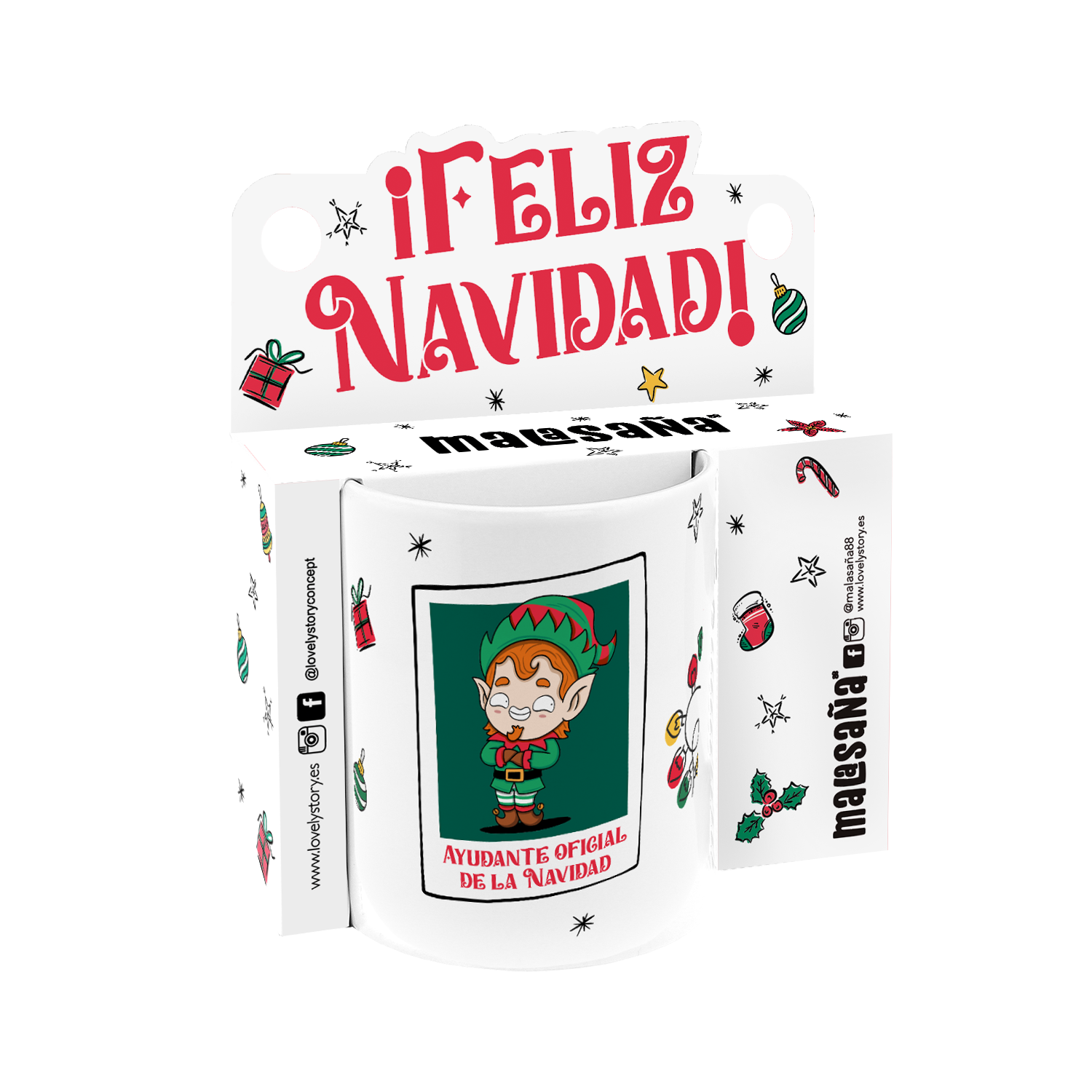 Taza 330 ml - Ayudante oficial de la Navidad - Ice