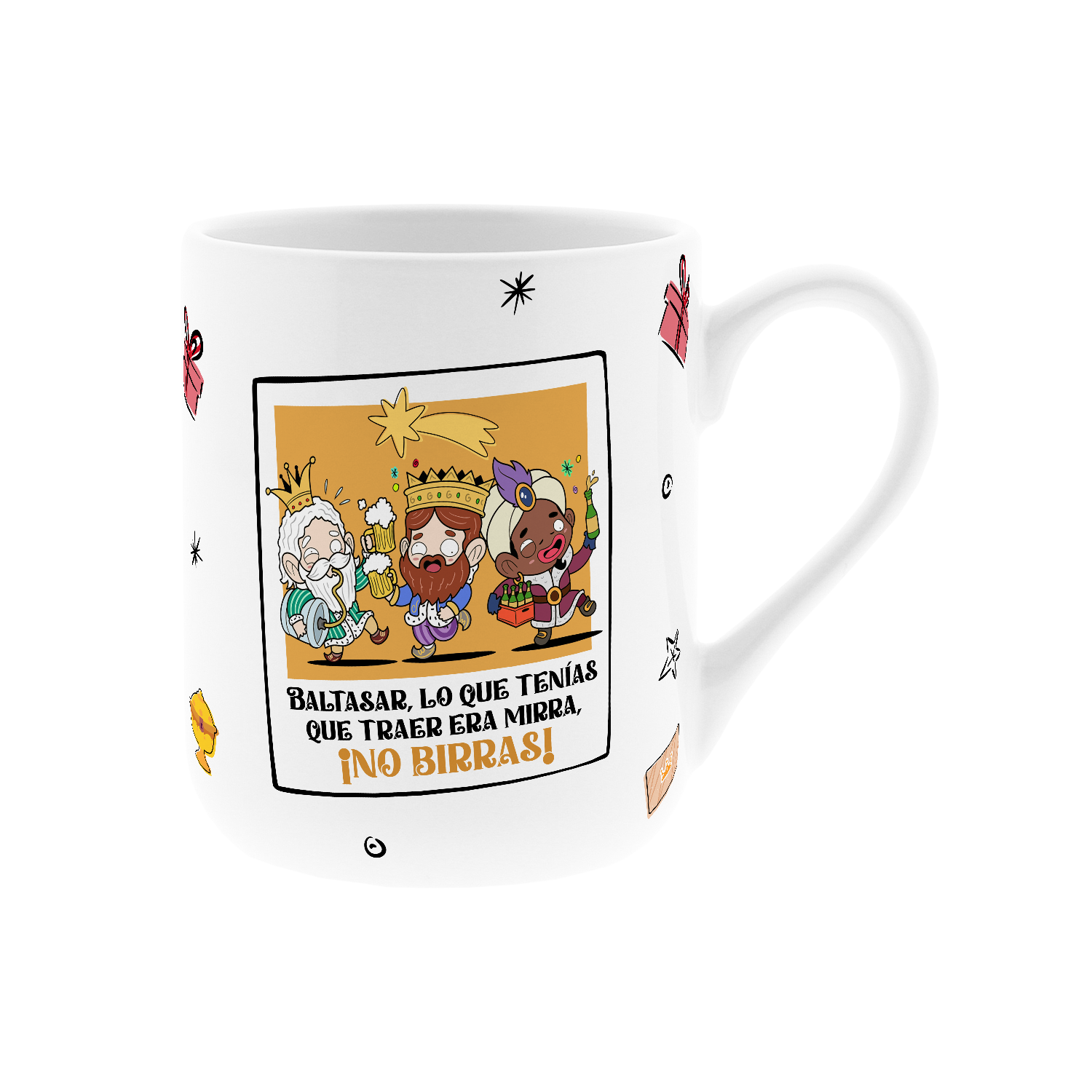 Taza 330 ml - Baltasar, lo que tenías que traer era mirra, ¡no birras! - Ice