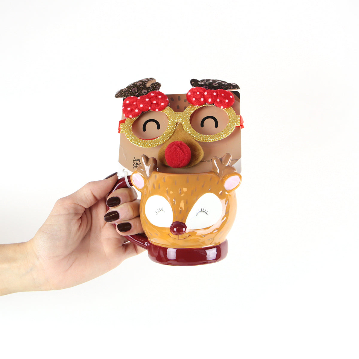 Taza + Gafas divertidas - Lovely Xmas