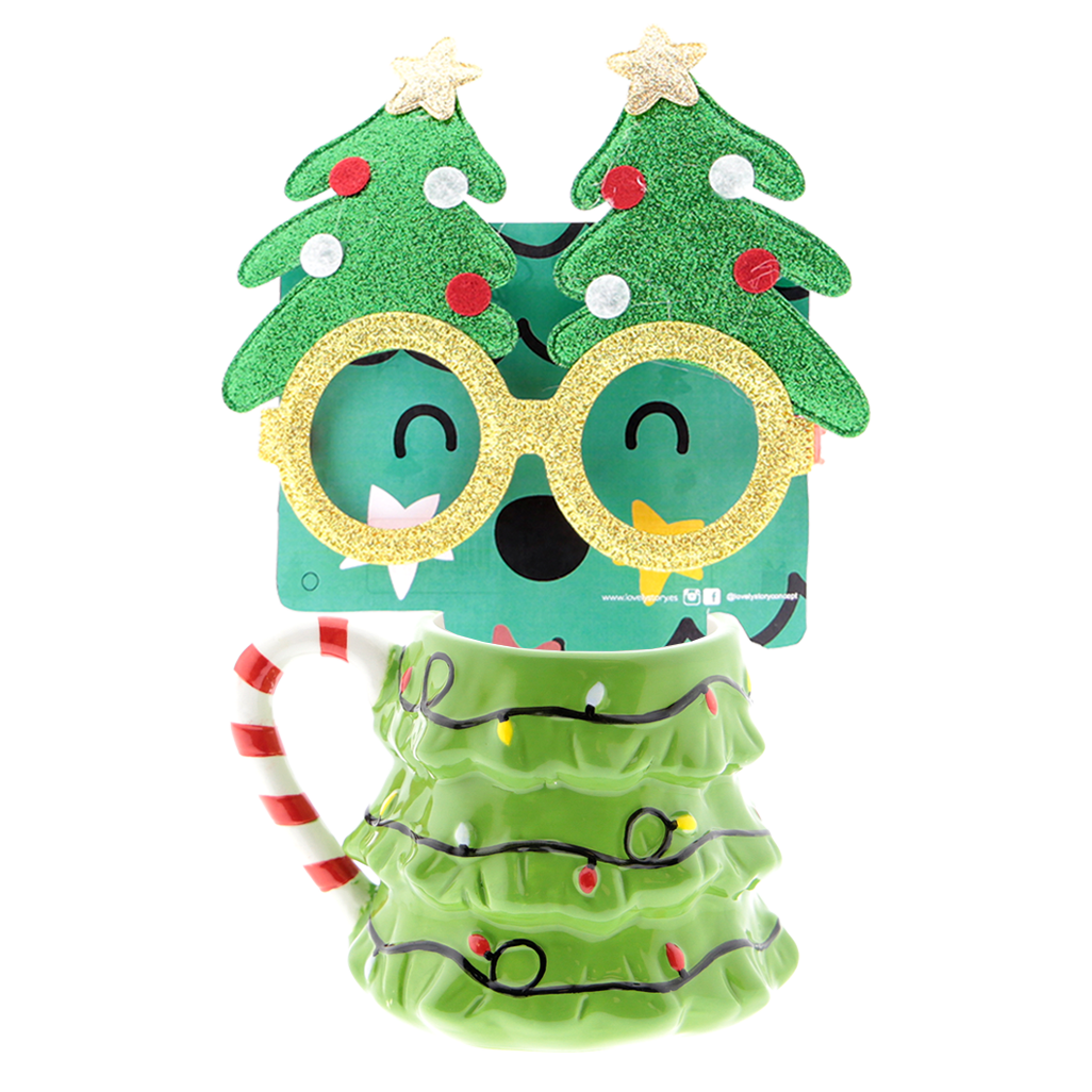 Taza + Gafas divertidas - Lovely Xmas