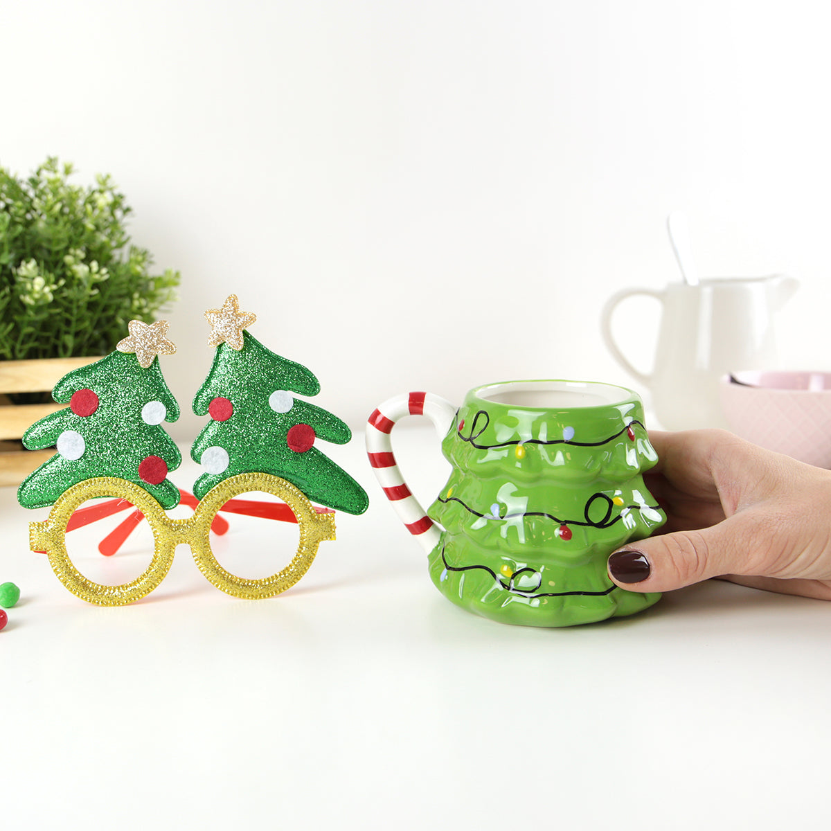 Taza + Gafas divertidas - Lovely Xmas