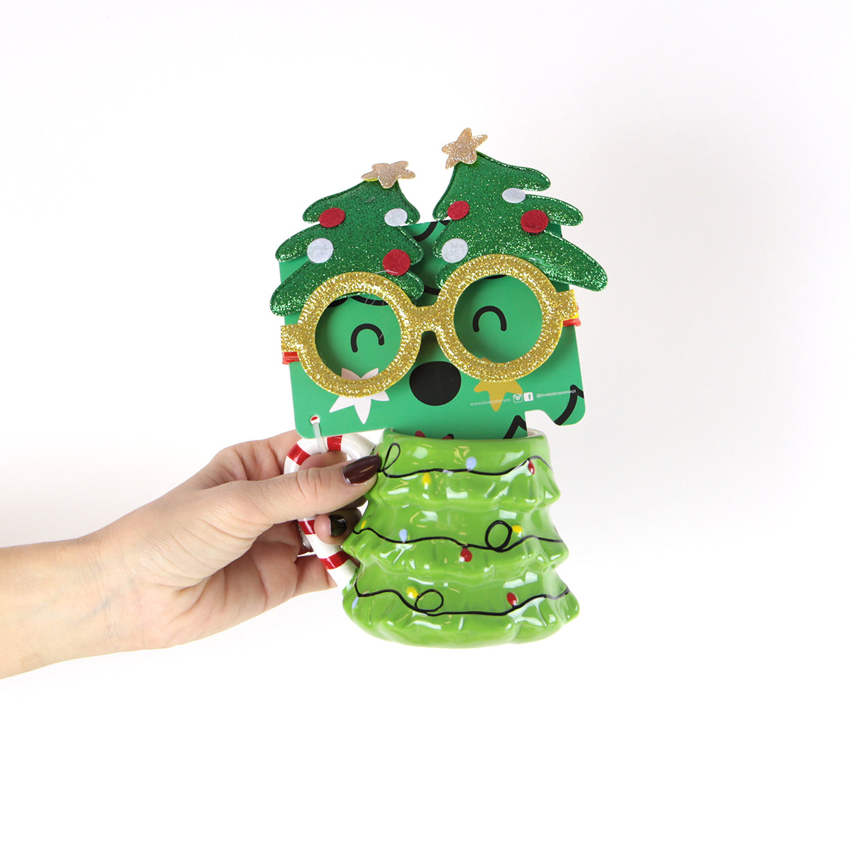 Taza + Gafas divertidas - Lovely Xmas