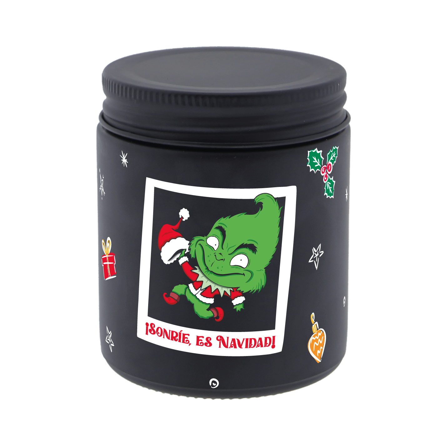 Vela aromática Atracción - ¡Sonríe, es Navidad! - Black