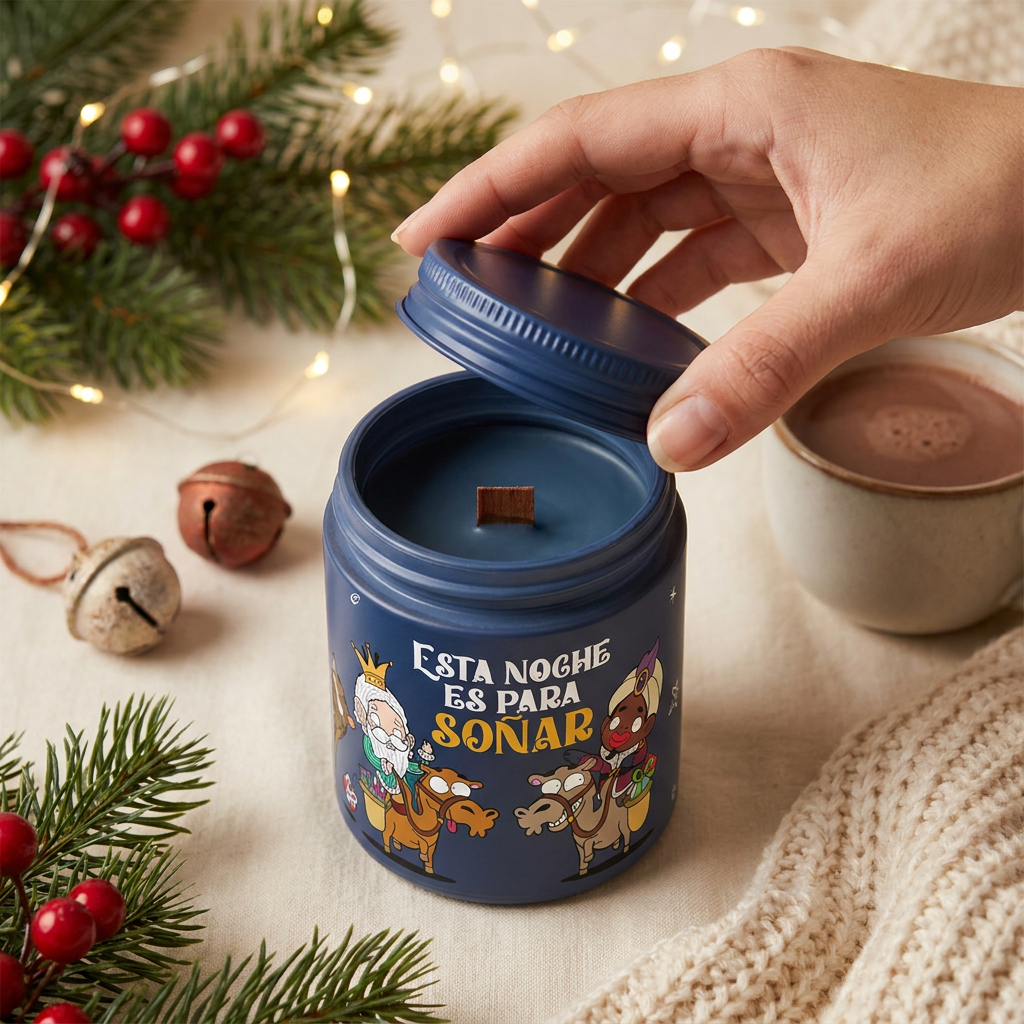 Vela aromática Sandía - Esta noche es para soñar - Dark Blue