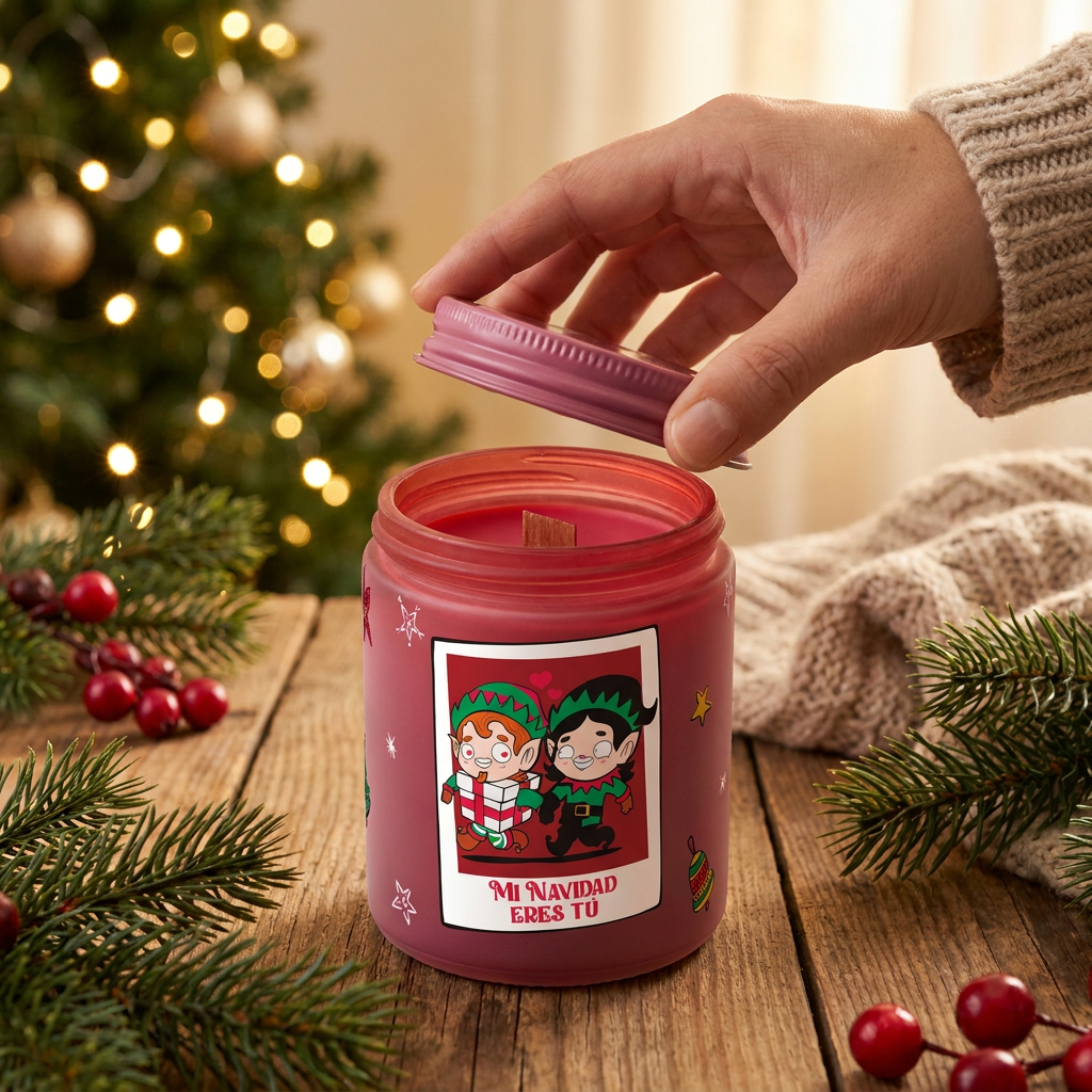 Vela aromática Frutos rojos - Mi Navidad eres tú - Red