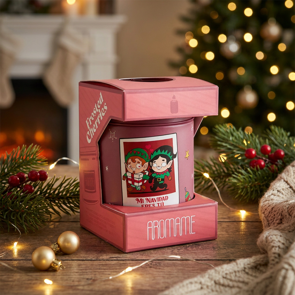 Vela aromática Frutos rojos - Mi Navidad eres tú - Red
