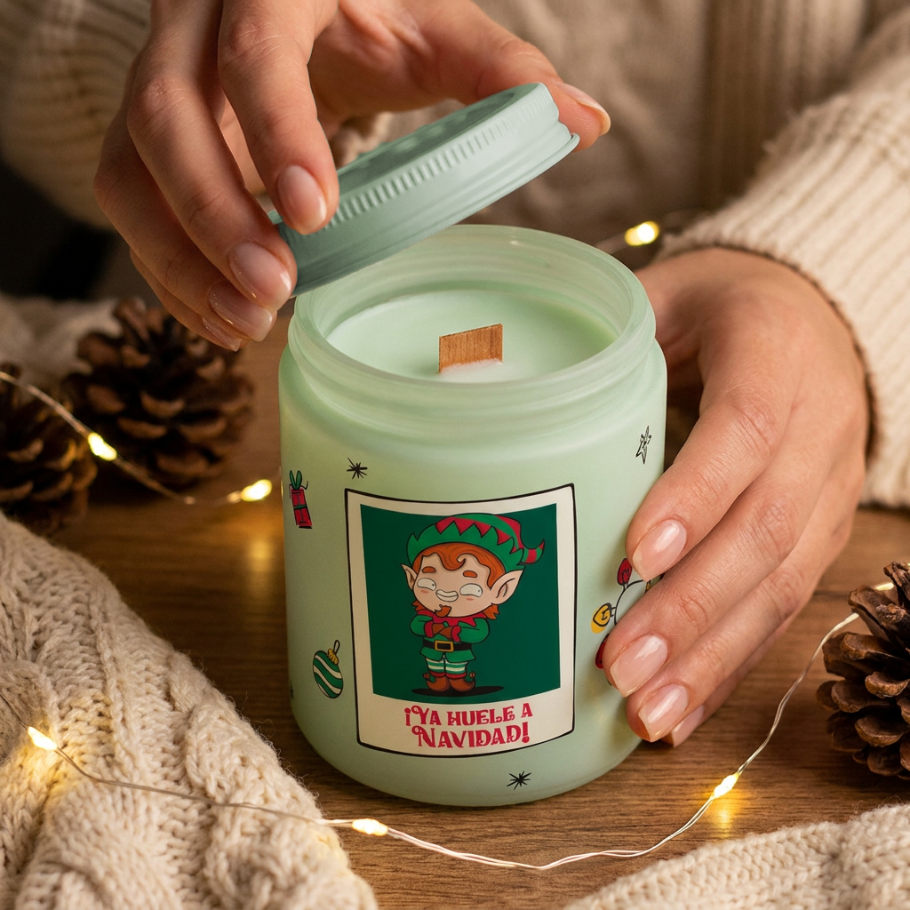 Vela aromática Manzana - ¡Ya huele a Navidad! - Mint