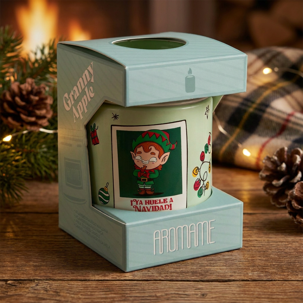 Vela aromática Manzana - ¡Ya huele a Navidad! - Mint