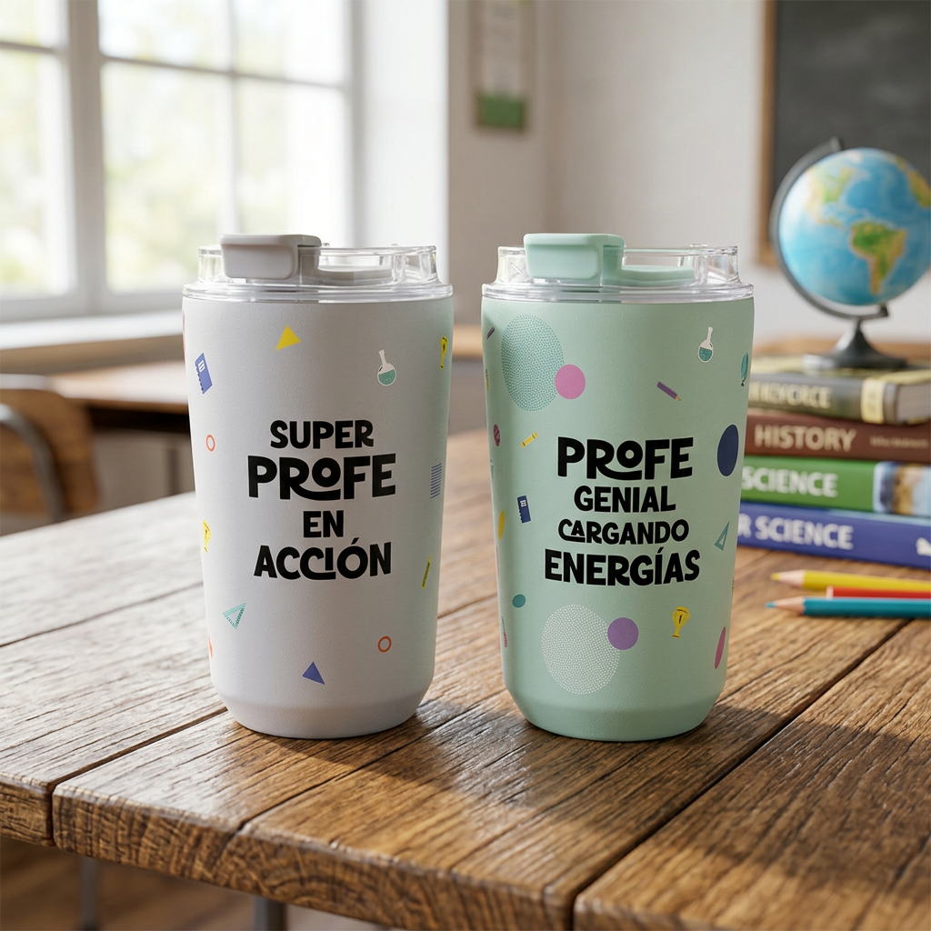 Vaso Térmico de Acero Inoxidable con Interior Cerámico – Profe | Lovely Story