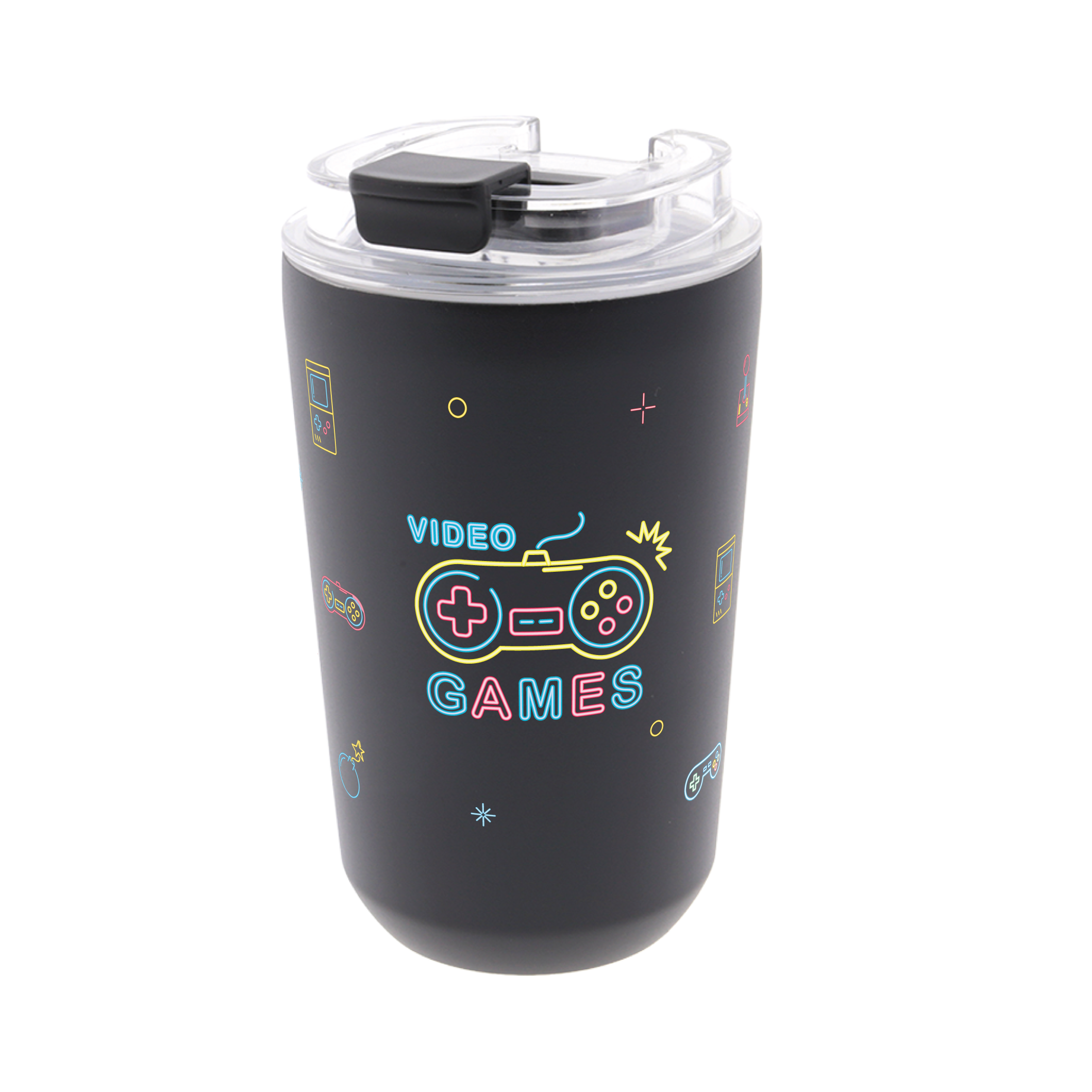Vaso Térmico de Acero Inoxidable con Interior Cerámico - Neon Score