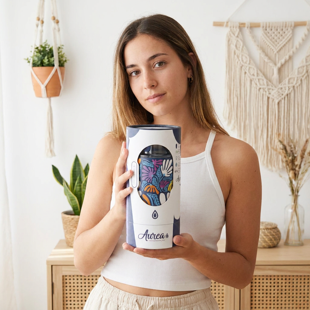 Vaso Térmico de Acero Inoxidable con Interior Cerámico - Tropic Bloom | Aurea