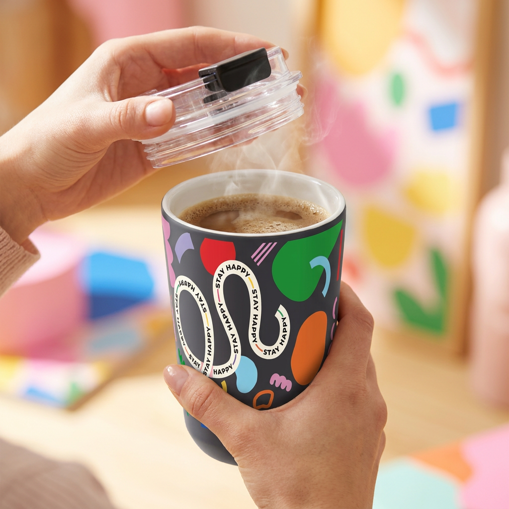 Vaso Térmico de Acero Inoxidable con Interior Cerámico - Keep Moving | Aurea