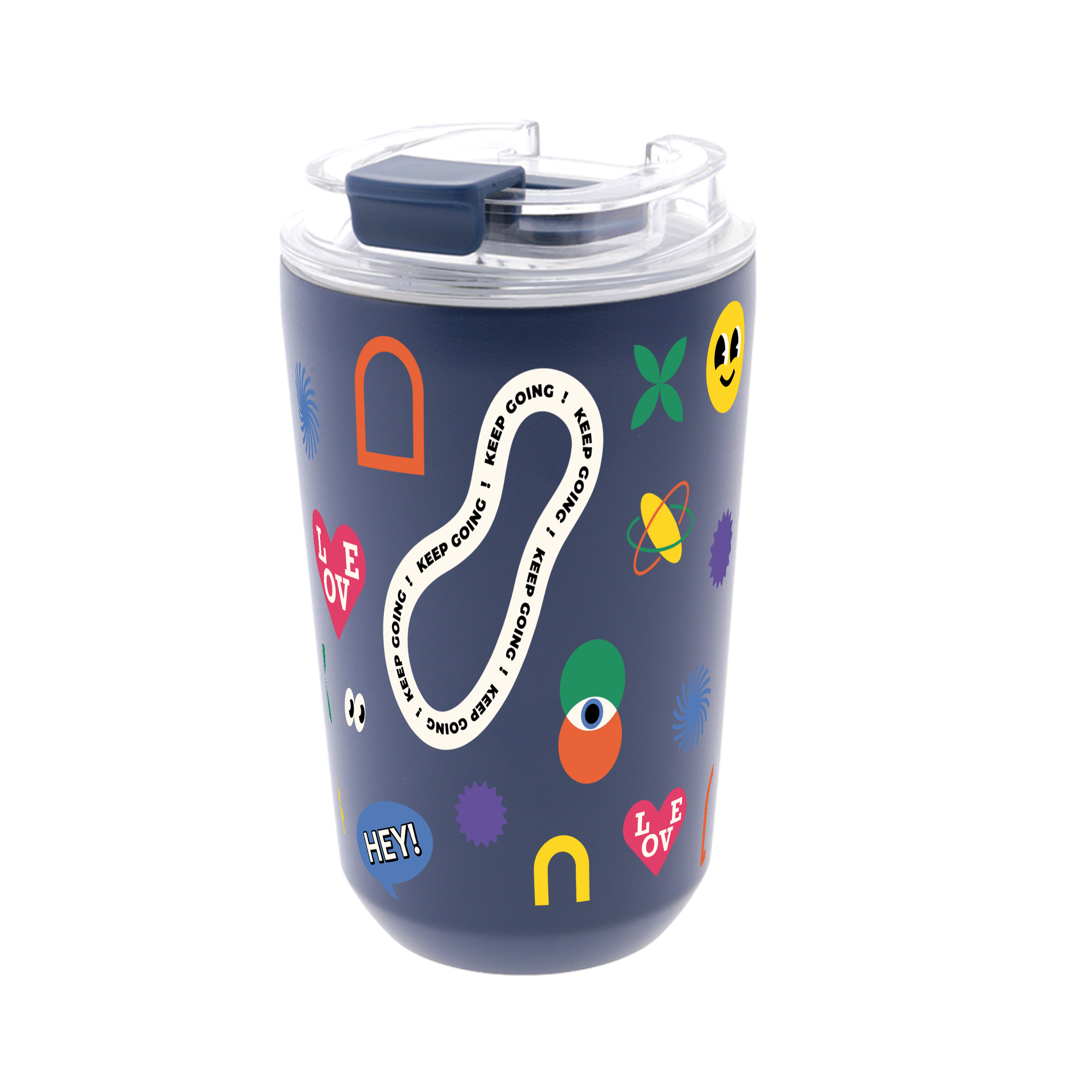 Vaso Térmico de Acero Inoxidable con Interior Cerámico - Keep Moving | Aurea