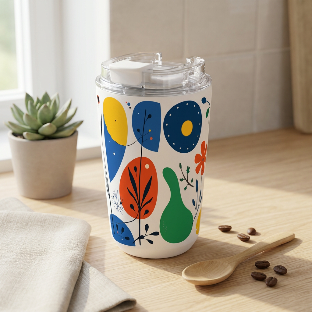 Vaso Térmico de Acero Inoxidable con Interior Cerámico - Keep Moving | Aurea