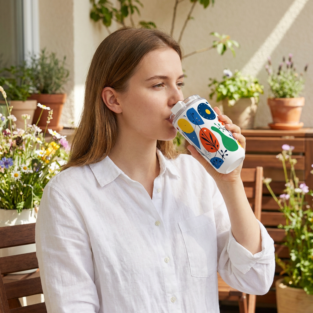 Vaso Térmico de Acero Inoxidable con Interior Cerámico - Keep Moving | Aurea