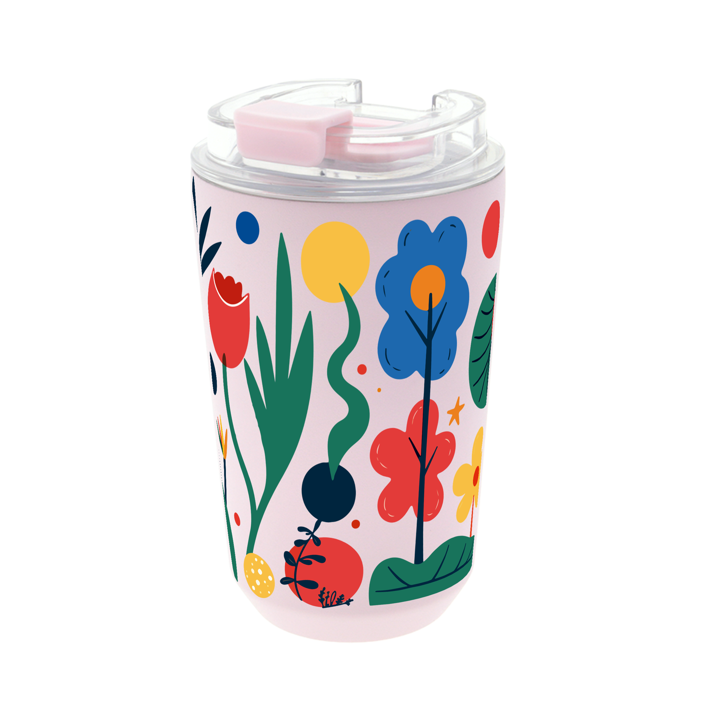 Vaso Térmico de Acero Inoxidable con Interior Cerámico - Happy Garden | Aurea