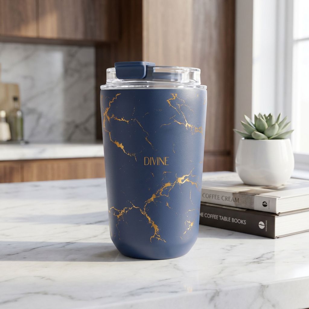 Vaso Térmico de Acero Inoxidable con Interior Cerámico - Pure Gold | Aurea