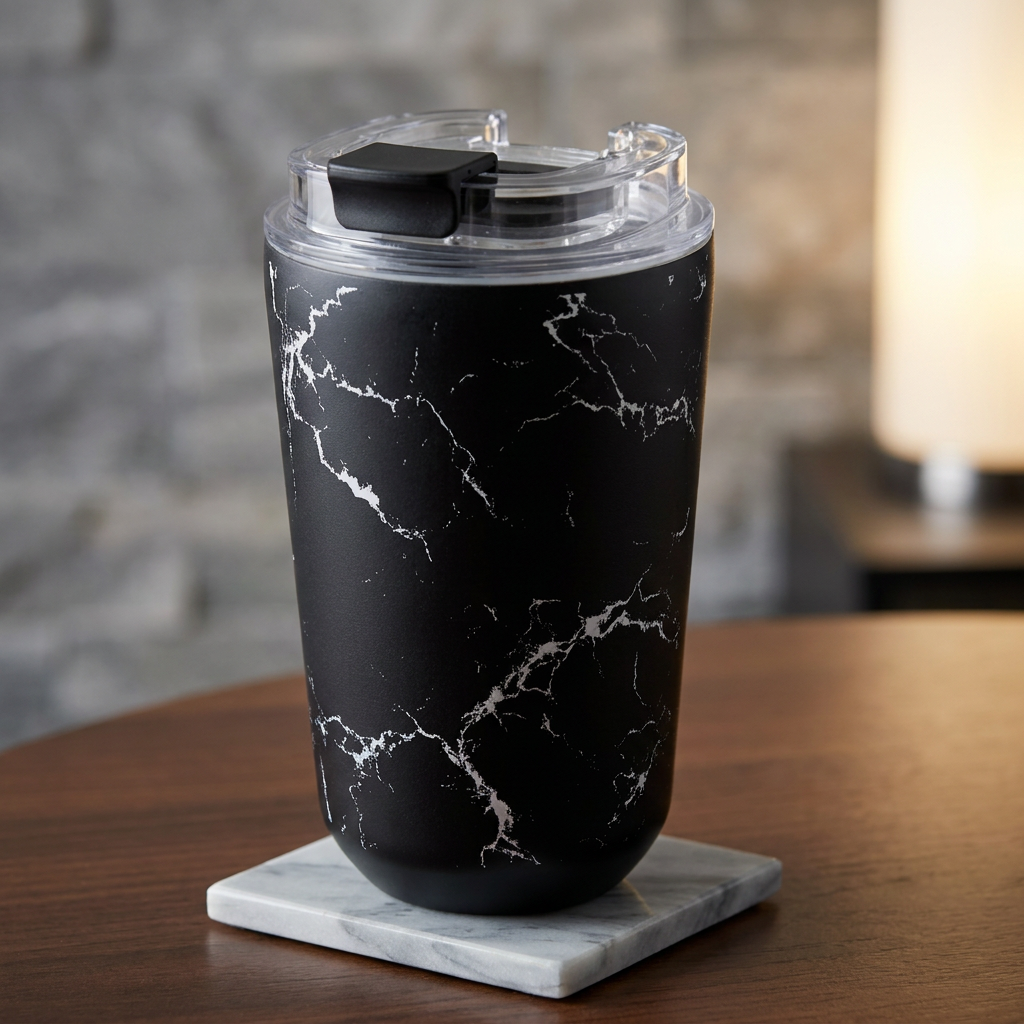 Vaso Térmico de Acero Inoxidable con Interior Cerámico - Solid Stone | Aurea
