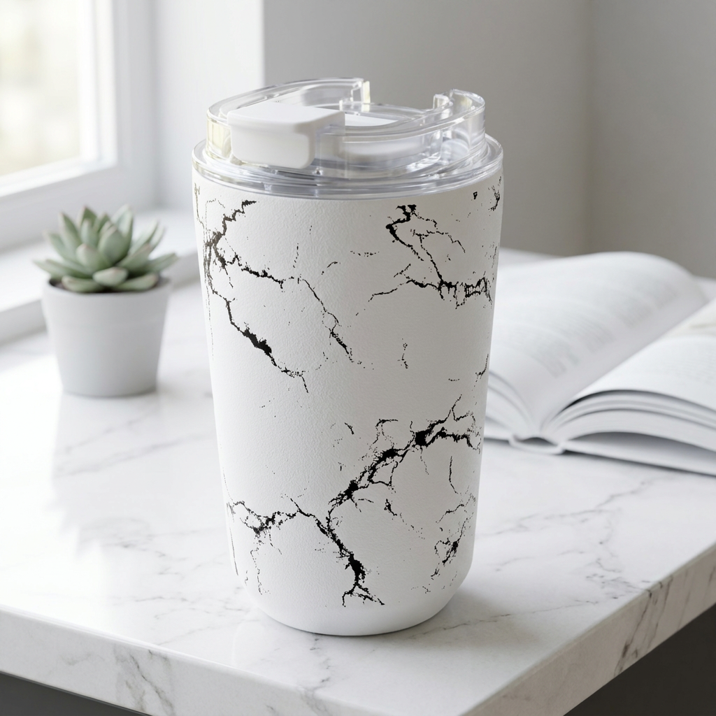 Vaso Térmico de Acero Inoxidable con Interior Cerámico - Solid Stone | Aurea