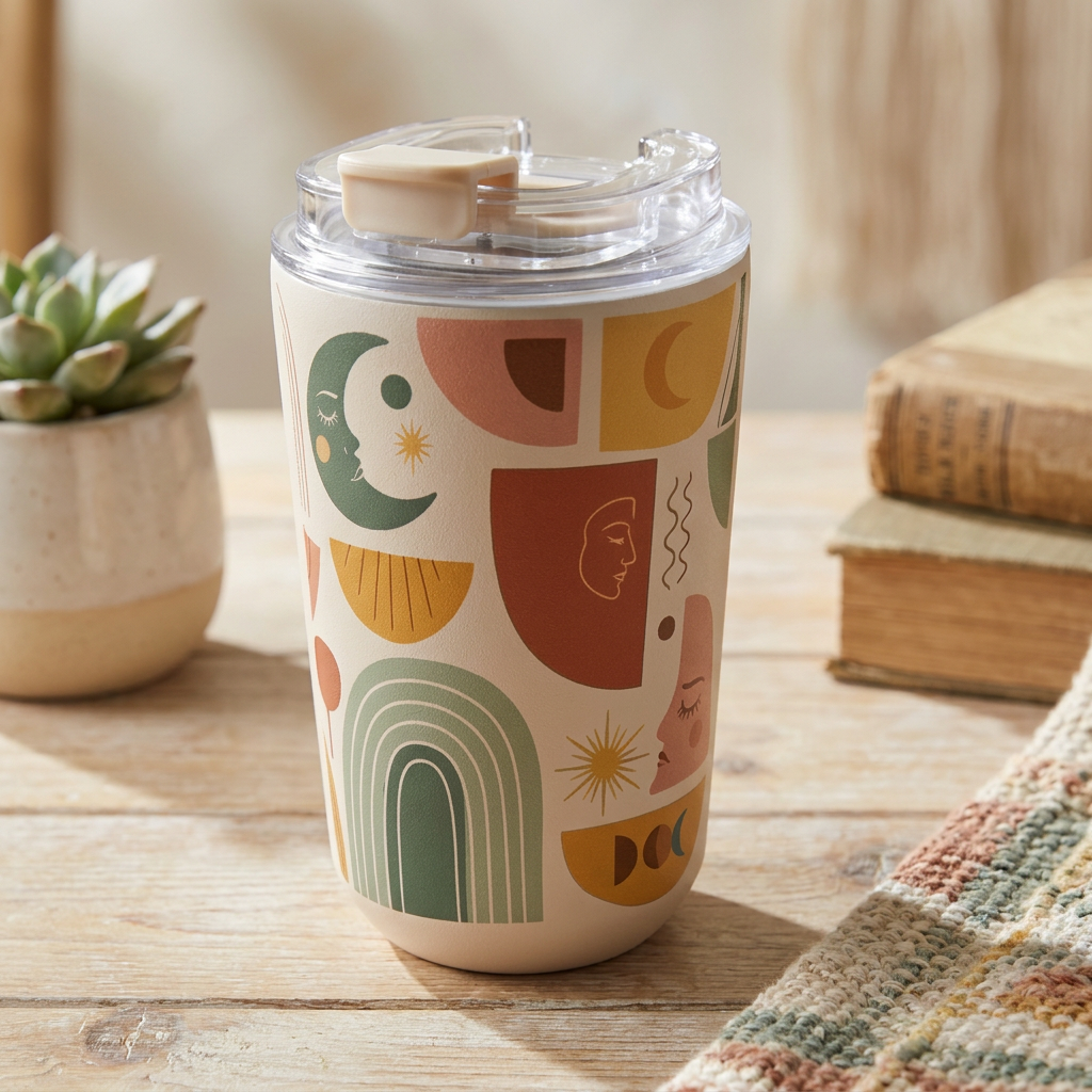 Vaso Térmico de Acero Inoxidable con Interior Cerámico - Boho Soul | Aurea