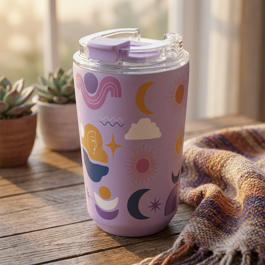 Vaso Térmico de Acero Inoxidable con Interior Cerámico - Boho Soul | Aurea