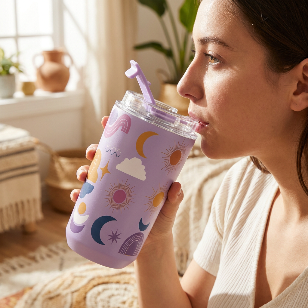 Vaso Térmico de Acero Inoxidable con Interior Cerámico - Boho Soul | Aurea