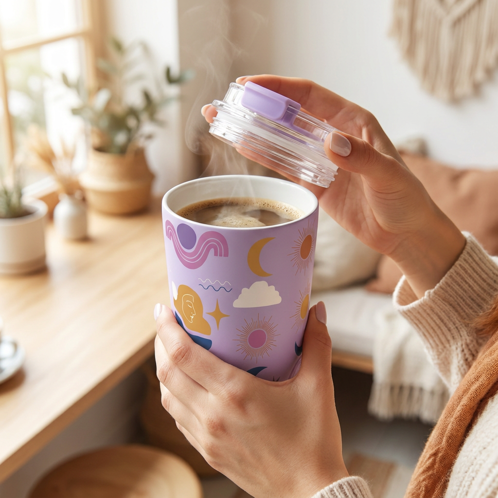 Vaso Térmico de Acero Inoxidable con Interior Cerámico - Boho Soul | Aurea