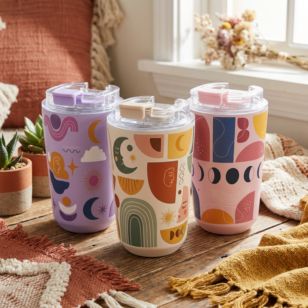 Vaso Térmico de Acero Inoxidable con Interior Cerámico - Boho Soul | Aurea