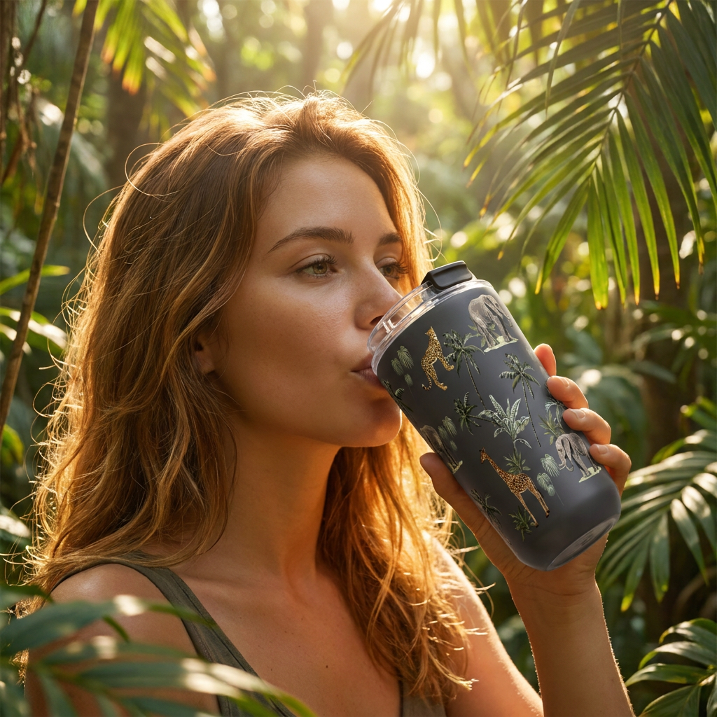 Vaso Térmico de Acero Inoxidable con Interior Cerámico - Savanna Life | Aurea
