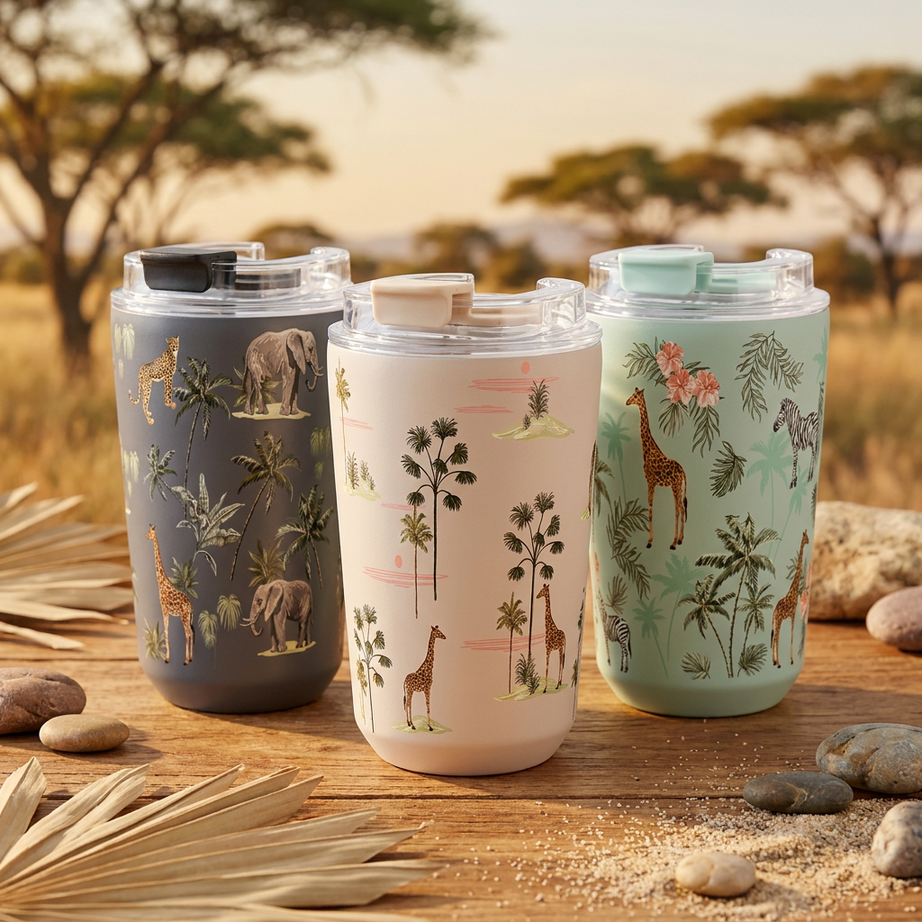 Vaso Térmico de Acero Inoxidable con Interior Cerámico - Savanna Life | Aurea