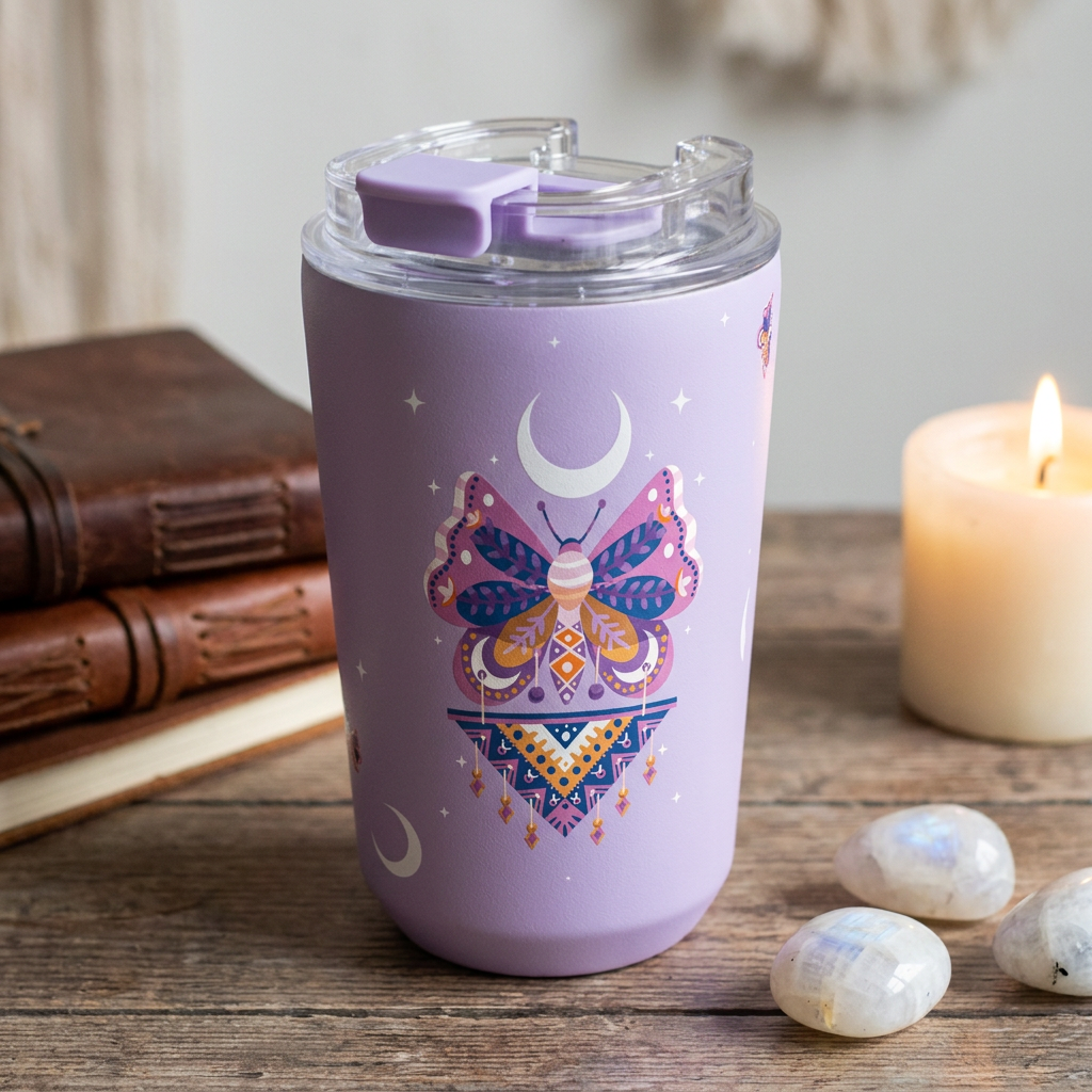 Vaso Térmico de Acero Inoxidable con Interior Cerámico - Mystic Night | Aurea