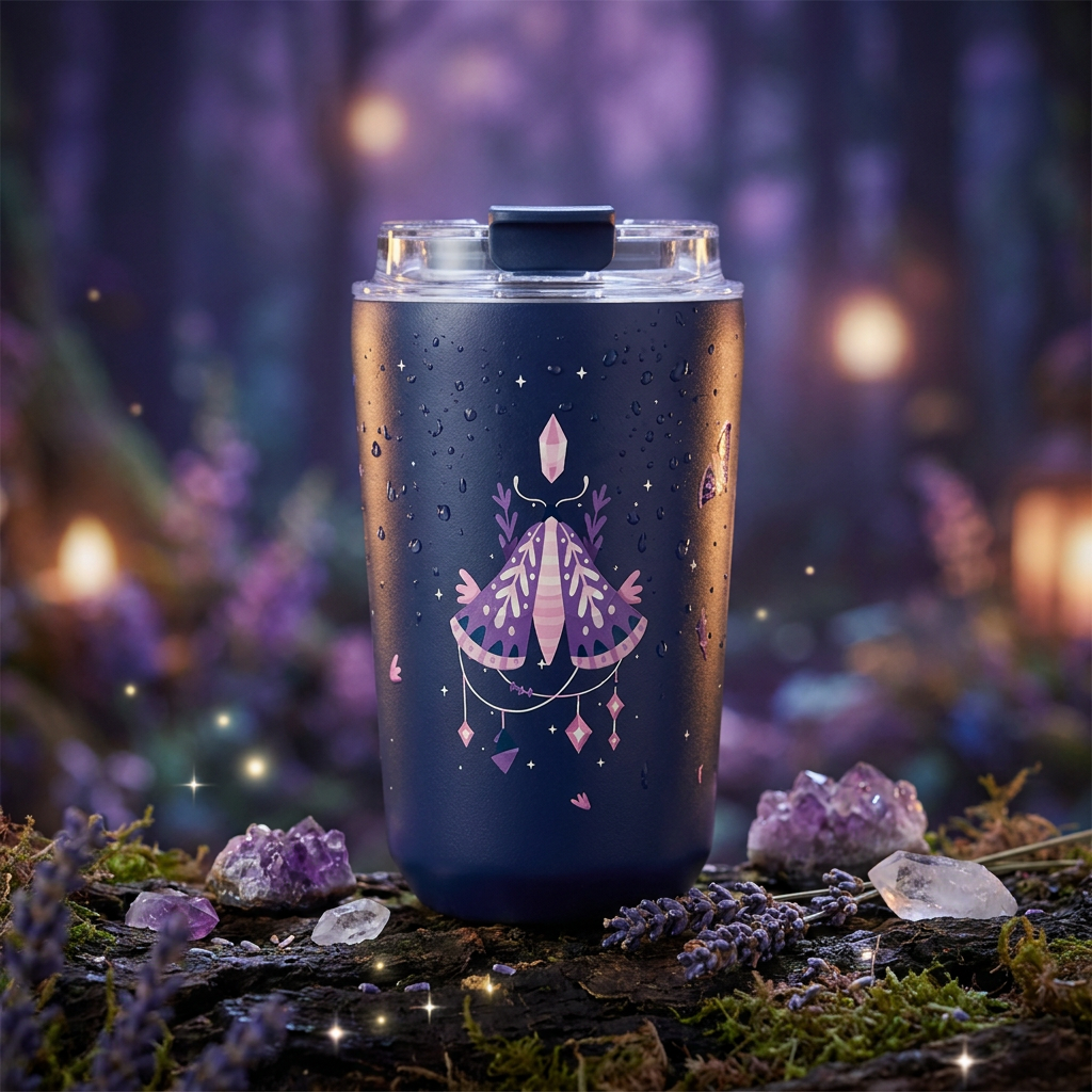 Vaso Térmico de Acero Inoxidable con Interior Cerámico - Mystic Night | Aurea