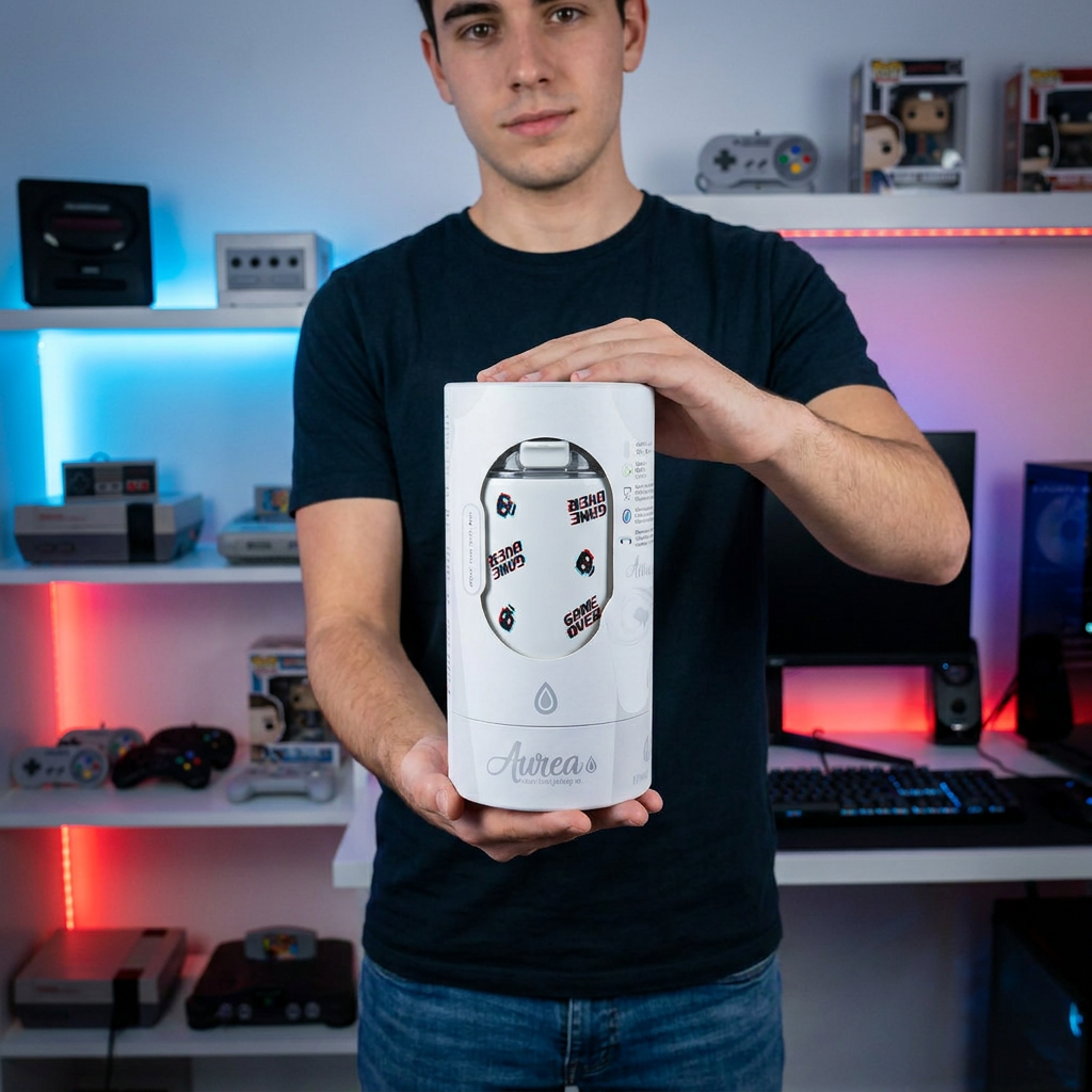 Vaso Térmico de Acero Inoxidable con Interior Cerámico - Arcade Skull | Aurea