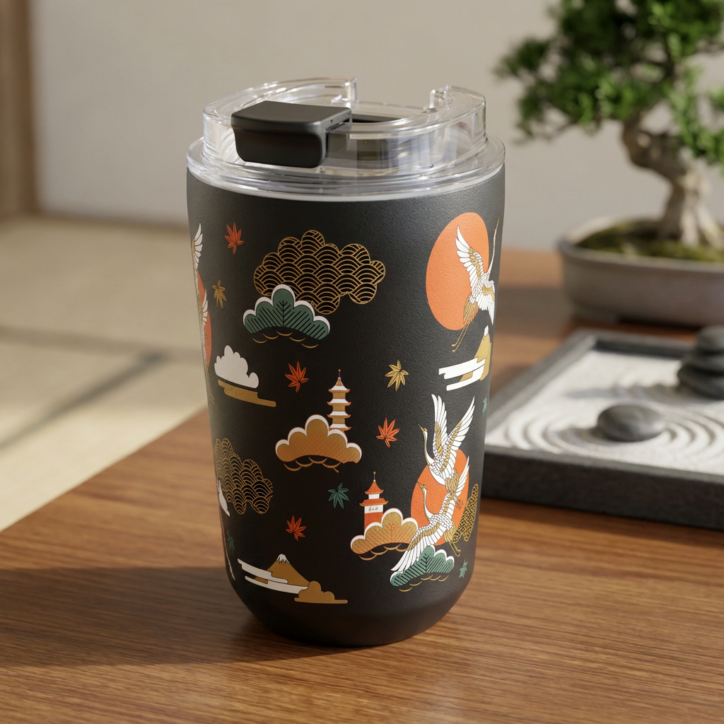 Vaso Térmico de Acero Inoxidable con Interior Cerámico - Tokyo Sky | Aurea