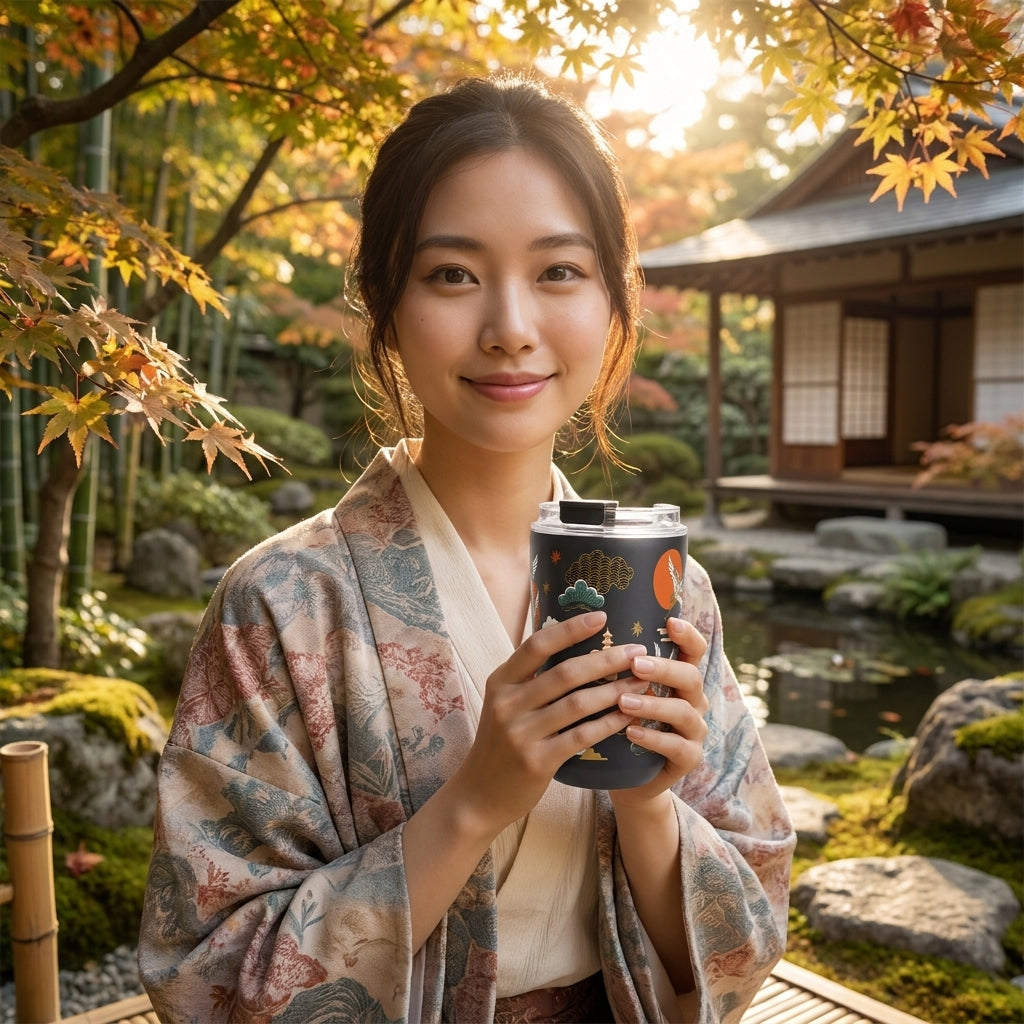 Vaso Térmico de Acero Inoxidable con Interior Cerámico - Tokyo Sky | Aurea
