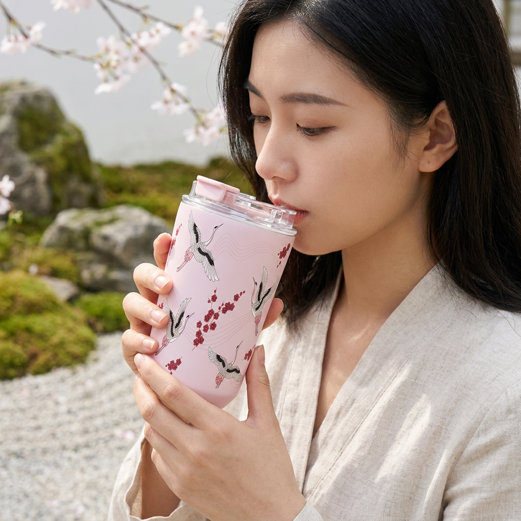Vaso Térmico de Acero Inoxidable con Interior Cerámico - Tokyo Sky | Aurea
