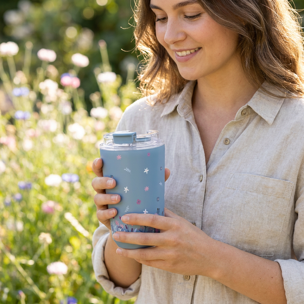 Vaso Térmico de Acero Inoxidable con Interior Cerámico - Sweet Breeze | Aurea