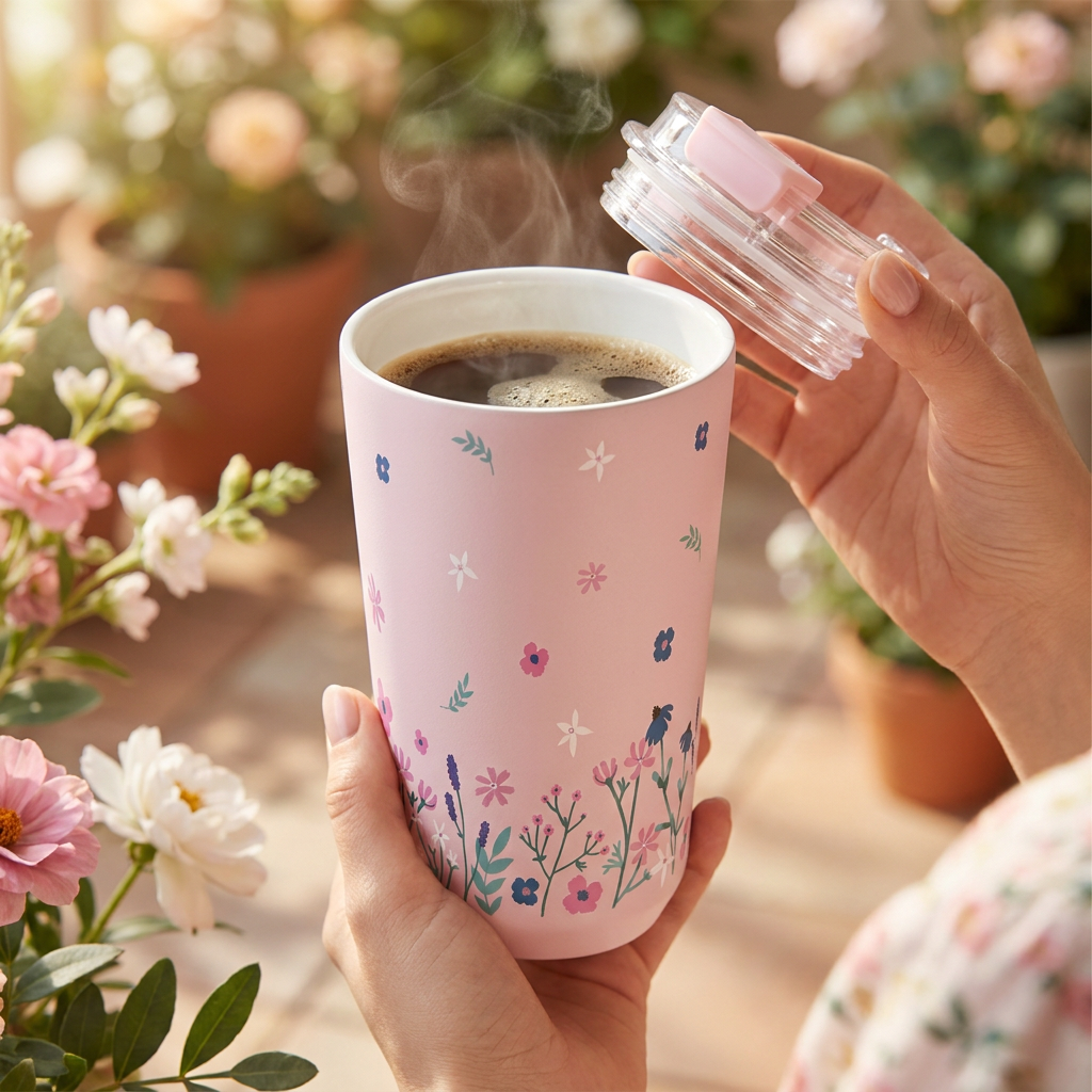 Vaso Térmico de Acero Inoxidable con Interior Cerámico - Sweet Breeze | Aurea