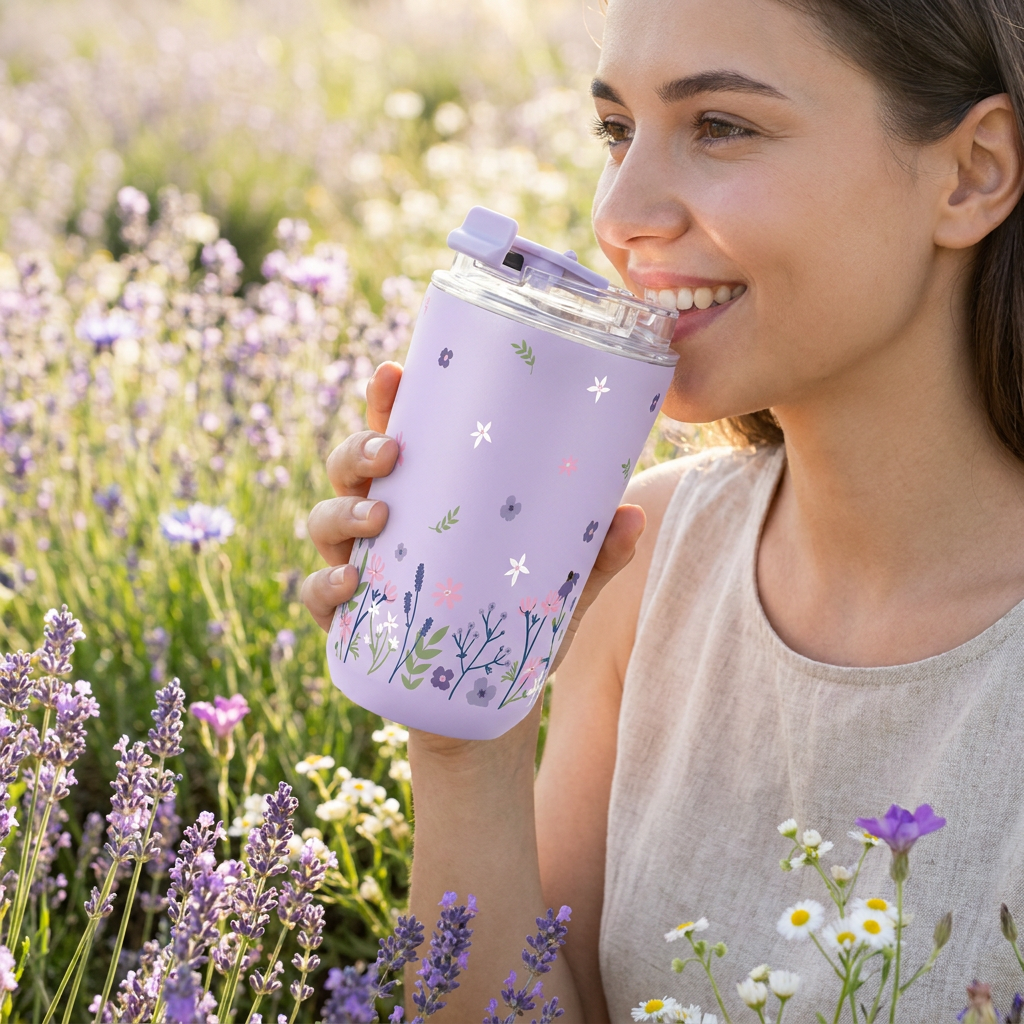 Vaso Térmico de Acero Inoxidable con Interior Cerámico - Sweet Breeze | Aurea
