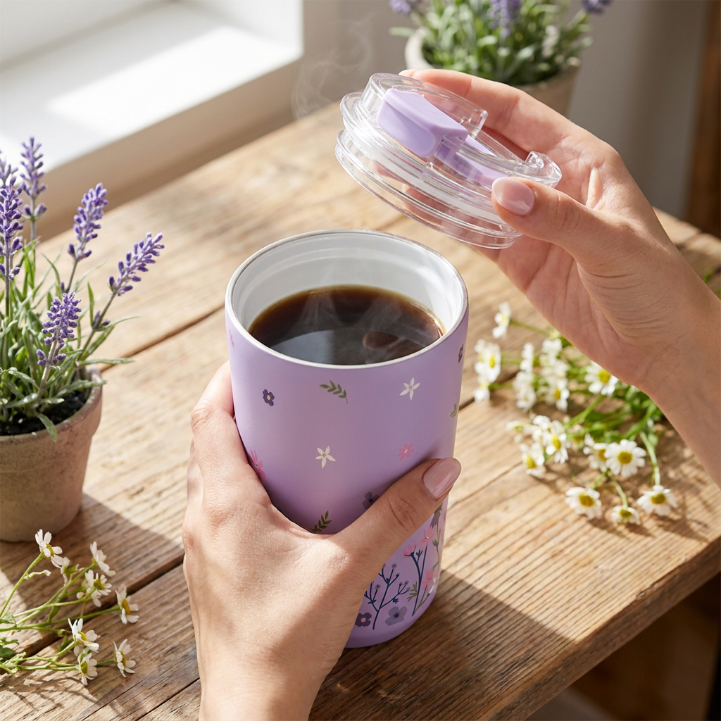 Vaso Térmico de Acero Inoxidable con Interior Cerámico - Sweet Breeze | Aurea