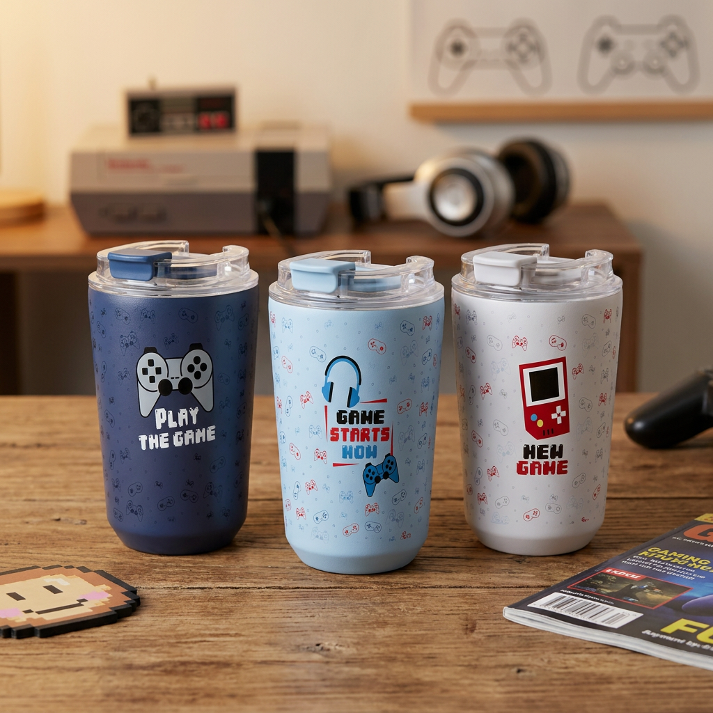 Vaso Térmico de Acero Inoxidable con Interior Cerámico - Pixel Gaming | Aurea