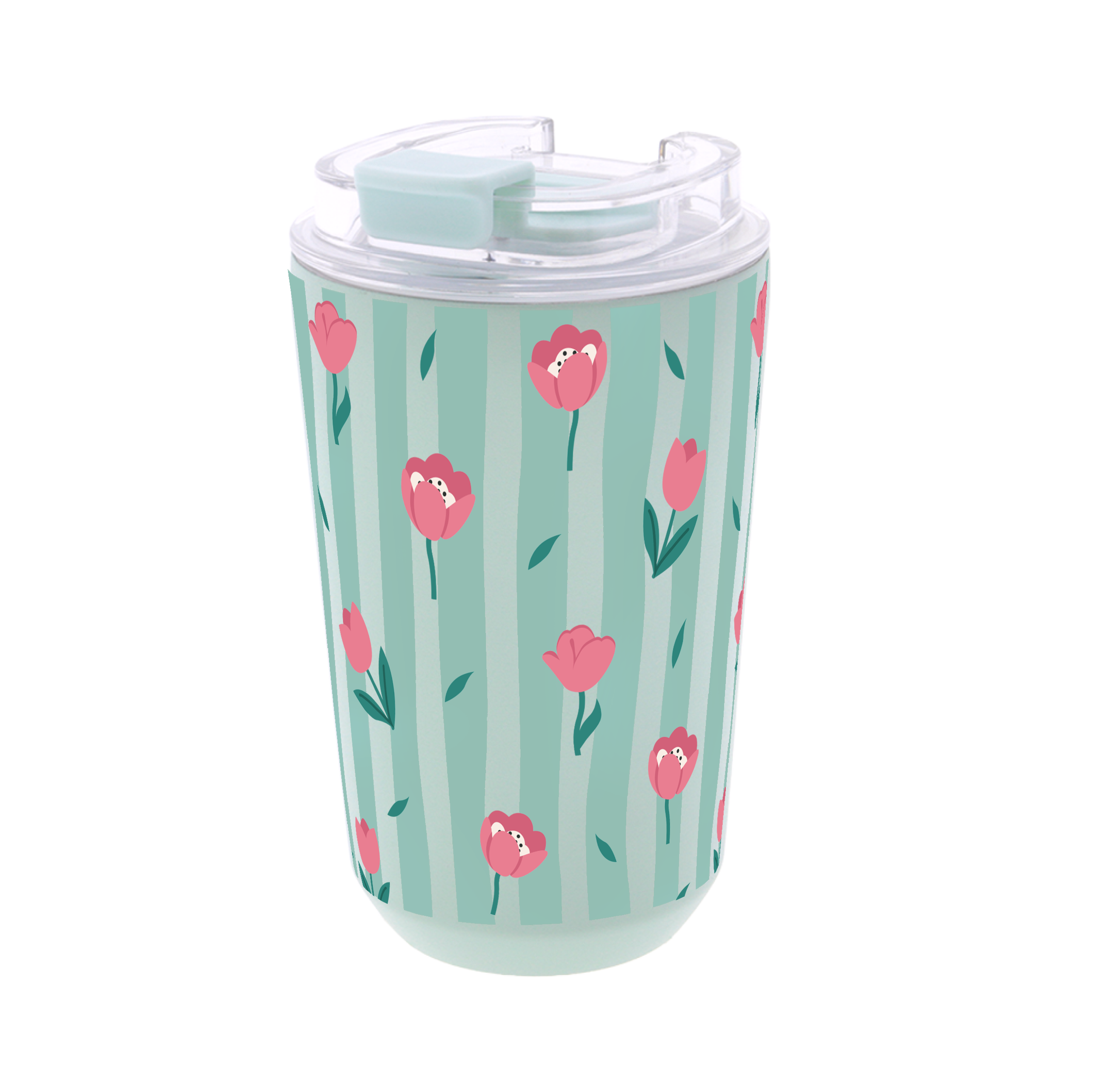Vaso Térmico de Acero Inoxidable con Interior Cerámico - Floral Picnic | Aurea