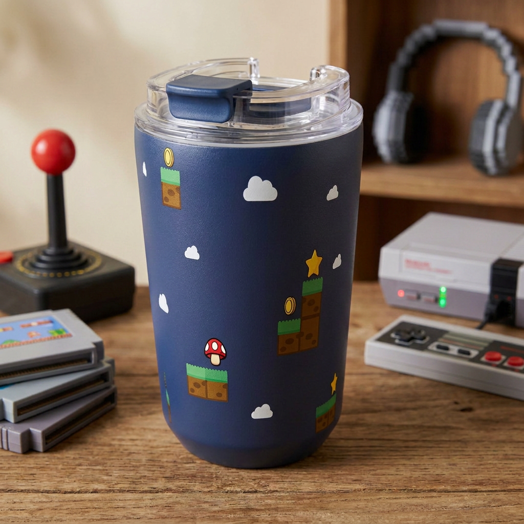 Vaso Térmico de Acero Inoxidable con Interior Cerámico - Level Boss | Aurea