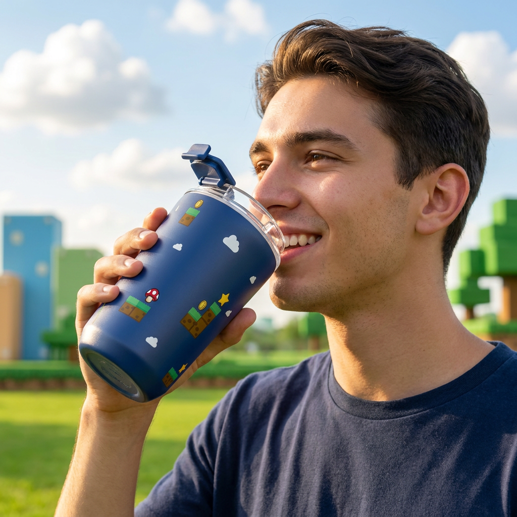 Vaso Térmico de Acero Inoxidable con Interior Cerámico - Level Boss | Aurea
