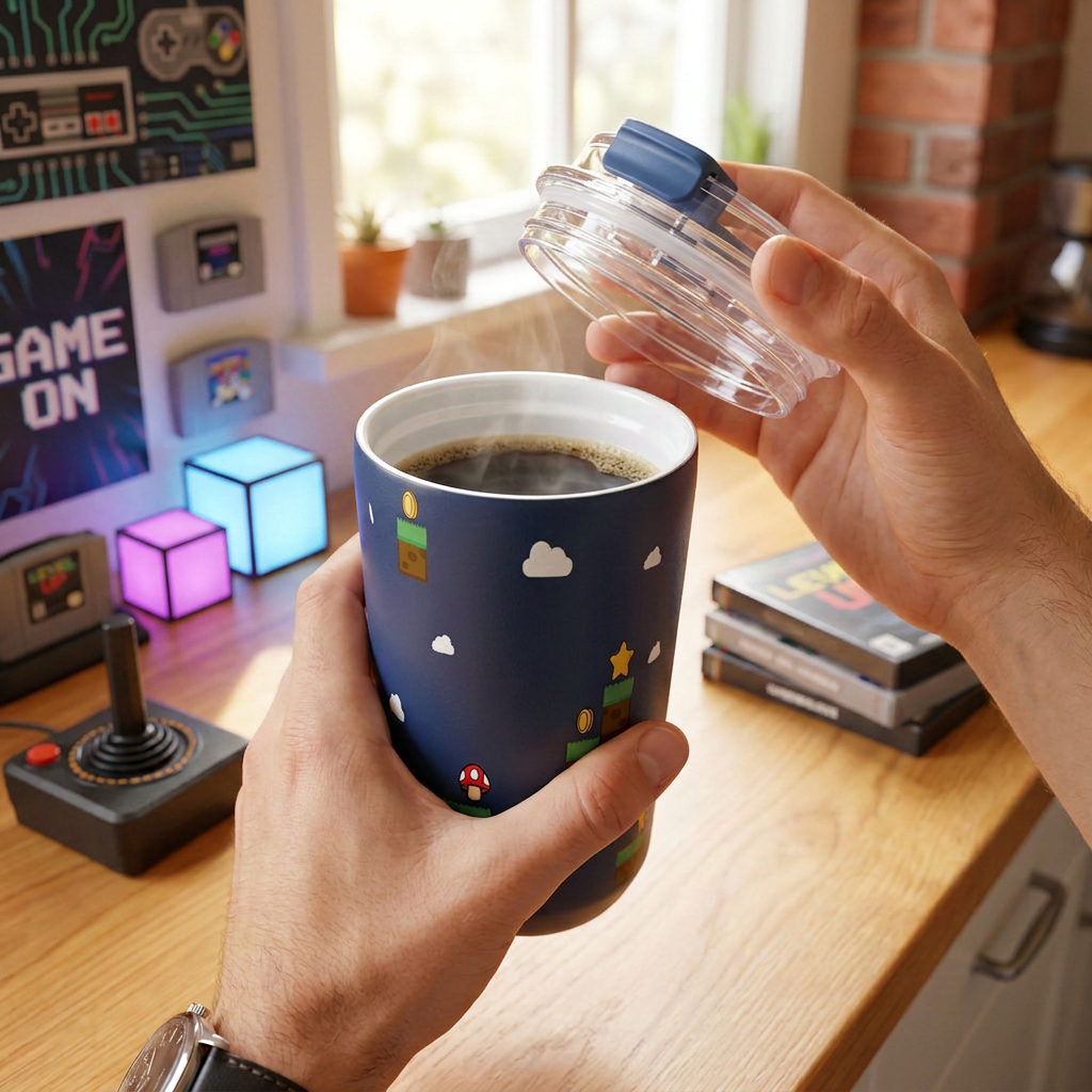 Vaso Térmico de Acero Inoxidable con Interior Cerámico - Level Boss | Aurea